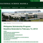 Philippine Scholarship Program at International School Manila in Philippines, 2015-2016